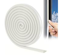 vsshe Joint Fenetre Isolation, 3m Joint Fenêtre et Porte de Mousse Adhésive, Bande Caoutchouc Antichoc, Boudin PVC Cadre Porte,Isolation du bruit et Froid, pour Joint porte entree, Fenetre (Blanc)