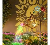 vsshe Lampe Arrosoir Solaire, Arrosoir Solaire avec Guirlande, lampe solaire de jardin étanche IP65, Lumière Extérieure Led avec Support, Décoration Lumière pour Jardin pour Chemin Cour Terrasse