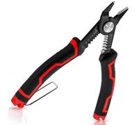 vsshe Pince Coupe-Câble, 3 en 1 Pince Coupante Électricien Multifonction avec Dénudeur de Fil, Coupe-boulons pour fils 10-20 AWG, Coupe Câbles à Dénuder pour Câbles en Cuivre, Aluminium