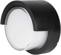 Applique d'extérieur V-TAC 12 W LED IP65 noire ronde VT-827 3000 K 1155 lm