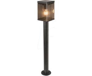VT-23009 - Borne d'éclairage solaire à LED, 2,5 W, 4 3000 K, noire, IP44