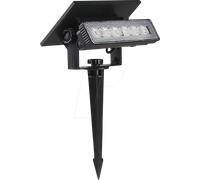 VT-23757 - Lampe solaire LED, 0,9 W, 80 lm, 3000 K, IP65, noir