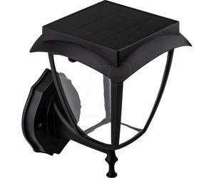 VT-2892 - Luminaire pour paroi solaire à LED, 2 W, 3 3000/6000 K, noir, IP