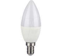 Ampoule LED RGB E14 dimmable avec bougie télécommandée avec changement de couleur, 4,8 watts 470 lumens blanc chaud, DxH 3,6x11 cm, V-Tac 2926
