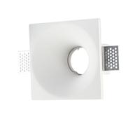 VT-3653 Support de Spot encastrable carré en plâtre GU10 Φ 121 x 121 mm