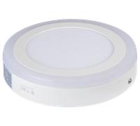 VT-4895 - Luminaire LED monté en surface, rond, 12 W + 3 W, 6 000 K, class