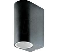 V-TAC Applique extérieure - NOIR - 2 ampoules GU10 (fournies) ref VT-7652