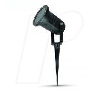 V-TAC Lampe piquet de jardin VT-769 orientable aluminium noir GU10 35 W IP44 9,5x33,5 cm