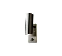 V-TAC Applique extérieure VT-7622PIR 7503 – GU10, détecteur PIR, inox haut/bas IP44