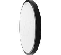 VT-76381-24 - Plafonnier, 24 W, 1 2500 lm, 3 6500 K, noir, IP44, rond