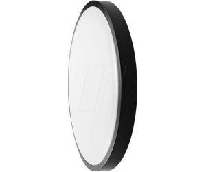 VT-76711-24 - Plafonnier, 36 W, 1 3820 lm, 3 4000 K, noir, IP44, rond, capteur