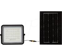 Projecteur LED Solar V-TAC 6W Télécommande, AUTO, Timer, IP65 Noir VT-40W 6400K 400lm