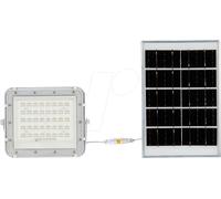 Projecteur LED Solar V-TAC 10W Télécommande, AUTO, Timer, IP65 Blanc VT-80W-W 4000K 800lm