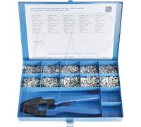 VT SORT 3990 - Assortiment de cosses de câbles, non isolées, 0.5 - 6.0 mm², 100