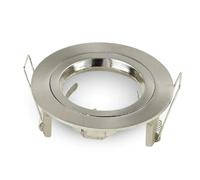 Support De Spot Encastré Led Rond V-Tac Gu10 Et Gu5.3 (Mr16) Couleur Nickel Sétiné