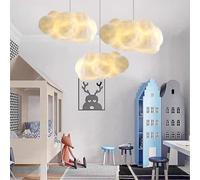 VTAMng Lustre nuage de dessin animé E27 chambre d'enfant suspension créative lampe de restaurant réglable en hauteur lampe nuage en coton éclairage adapté à la chambre de bébé maternelle étude hôtel(6