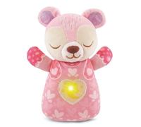 VTech - Mon Ourson Lumi Dodo Rose, Ours en Peluche Bébé, Veilleuse Musicale Nomade, Berceuses, Bruits Blancs et Sons de la Nature, Lavable en Machine, Cadeau de Naissance - Contenu en Français