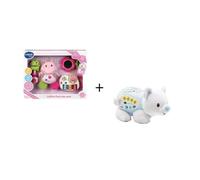 Vtech - Coffret naissance - Éveil des sens (rose) et Ourson Dodo Nuit Etoilée