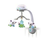VTech Giostrina Dolci Moutons, Lumière de nuit pour enfants, Giostrine Musicale avec plus de 55 Mélodies et chansons, Projecteur lumineux et pivotant avec télécommande, sons nature, langue italienne