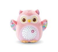 VTech - Ma Veilleuse Lumi Chouette Rose, Peluche Apaisante, Veilleuse Musicale et Lumineuse, Musique Douce, Berceuses, Bruits Blancs et Sons de la Nature, Cadeau de Naissance - Contenu en Français