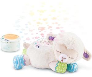 VTech : Manon, Lumi Mouton Starry Night 3 in 1, doudou apaisant, peluche rassurante, veilleuse pour bébé, musique douce, projection au plafond, bruit blanc, cadeau de naissance, (langue française)