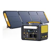 VTOMAN Jump 600X Station électrique Portable avec 220W Panneau Solaire - 600W/299Wh Générateur Solaire LiFePO4 Batterie électrique Générateur, PD 60W Typ-C Sortie/USB QC 3.0 Sortie, pour Camping