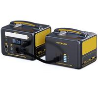 VTOMAN Jump 600X Station électrique Portable avec Batterie Supplémentaire - 600W/939Wh LiFePO4 Batterie Generateur Electrique Portable, 600W Sortie CA/Sortie USB/QC 3.0 pour Voyage,Camping extérieur