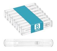 Vtopmart Lot de 8 séparateurs de tiroir peu profonds, 6 cm de haut, 31,8 à 52,8 cm, réglables et extensibles, séparateurs de tiroir de cuisine en plastique transparent pour couverts, ustensiles