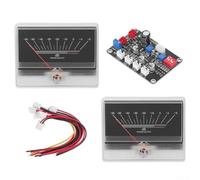 Vu Meter Kit d'indicateur de niveau audio avec carte pilote pour système audio de voiture et de maison, dispositif de test pré-amplificateur, rétroéclairage réglable