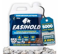 Vuba Easihold 4.1L Liant à gravier Stabilisateur Colle à roche pour fixer cailloux, pierres et gravier - Stabilisateur de pierre non toxique, prêt à l'emploi, avec protection de 3 ans