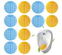 Vueinrg 12 Pcs Filtre Urinoir Homme 16cm Desodorisant Urinoir avec Parfum Spatter-Less Filtres pour Urinoir Tapis d'Urinoir Anti-projections et Anti-odeurs Grille Urinoir pour Hôtel Restaurant École