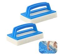 Vueinrg 2 Pièces Eponge Piscine Brosse Éponge Ligne d'eau Piscine Brosse de Piscine avec Poignée Brosse de Nettoyage pour Nettoyer Piscine Spa Baignoires Murs