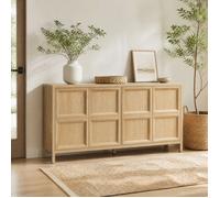 VUENOR Buffet bas 160x40x80 cm chêne clair - ouverture Tip-On Soft-Close
