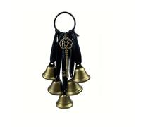 VUIUYOIES Pendentif cloche à vent sorcière, décoration d'intérieur, pièce de déclaration, poignée de porte décorative et cloche à main en métal, bronze