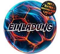 VULAVA Lot de 12 cartes d'invitation football pour anniversaire d'enfant et fête - Les cartes au design football sont l'invitation de football pour garçons et filles - Pour anniversaire d'enfant
