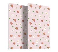 VULKIT Cartes de blocage RFID, bloqueur de cartes RFID fin et protecteur de carte NFC sans contact pour votre portefeuille et passeport pour voyage, extérieur, fleurs roses, Mignon