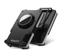 VULKIT Portefeuille Airtag avec Pince à Billets et Protection RFID en Métal, Porte Cartes Bancaire Ultra Fin pour Cartes et Billets, Format de Pochepoche