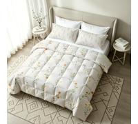VULORA Fleurs Sauvages Imprimée Couette sans Housse 240x260 4 Saisons