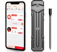 Vulpes Goods Thermomètre de cuisine, thermomètre à viande, avec application, sans fil, thermomètre à viande BBQ, thermomètre de four et thermomètre de cuisine, portée 80 m