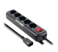 Vultech Multiprise MU-UPS01 1,5 m, 5 sorties CA, interrupteur On/Off, intérieure, noire
