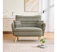 vutizal Canapé loveseat 2 places - Petit canapé avec siège bas - Avec coussins d'accoudoirs - Poche latérale confortable - Pour salon, chambre à coucher, bureau - 121 x 81,5 x 87 cm - Vert olive