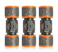 VUTYNKO 3 PCS Raccords de Tuyau d'arrosage avec Valve de Réglage, Connecteurs de Tuyau à Double Connexion Rapide, Raccord de Tuyau Gardena pour Un Arrosage et Un Nettoyage Efficaces