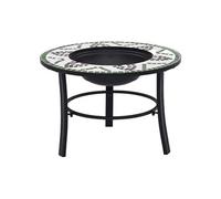 vidaXL Foyer mosaïque Vert 68 cm Céramique