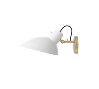 Astep VV Cinquanta Applique Murale Laiton/Blanc avec Switch