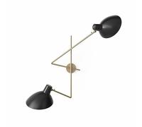 Astep VV Cinquanta Applique Murale Twin Laiton/Noir