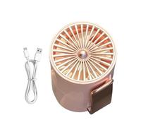 VVentilateur Portable Rechargeable Avec 3 Vitesses De Vent - VentilateurPersonnel Monté Sur La Taille Et Suspendu Au Cou | Ventilateur De Ceinture Portable Pour Le Camping, Les Activités DePlein Ai