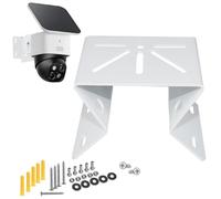 VVHOOY Support de montage d'angle compatible avec Eufy SoloCam S340/E30/E42/S330, support de montage d'angle mural extérieur pour caméra PTZ, support d'angle en acier inoxydable pour caméra de