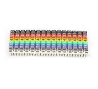 Vvikizy 0 9 Clips Codés sur Les Marqueurs de Fil de Chaîne Boîte, C Forme Nombre Numérique Numéro de Fil Tourbe D'étiquette, Tube de Marqueur de Numérotation de Câble (100pcs -2,5 mm