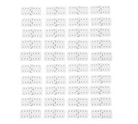 Vvikizy 40pcs RC Aircraft Charnières, Charnières à épinglé en Plastique pour le Contrôle Fixe de L'aile, avec Conception Légère et Résistance à la corrosivité (Petite taille)