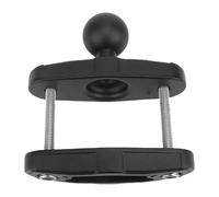 Vvikizy Base de Serrage de Poteau carré, Tête Sphérique Réglable pour Montage sur Chariot élévateur et Tracteur, Alliage D'aluminium Durable de 1,5 Pouces et Acier Inoxydable